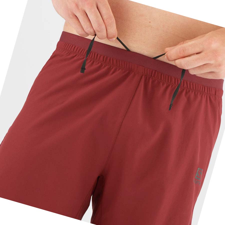 Bermudas Salomon CROSS 7'' Hombre Rojos | MX 3165KOR